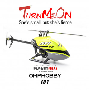 OMPHOBBY M1 Flybarless 6CH Dual Brushless Direct-Drive Motor RC Helicopter BNF with OMP Receiver